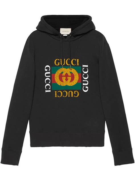 billigaste gucci logo hoodie